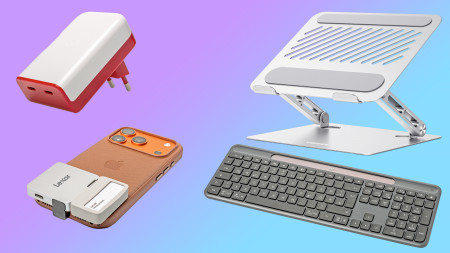 heise+ | Kurztests: „Wo ist?“-Netzteil, iPhone-SSD, MacBook-Klappständer, Solar-Keyboard